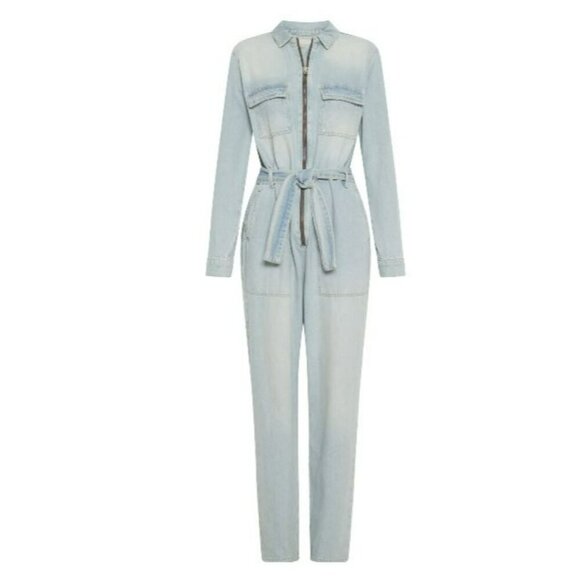 One Teaspoon Angel Claudia Overall Denim Jean Jumpsuit Small NWT - Picture 4 of 10